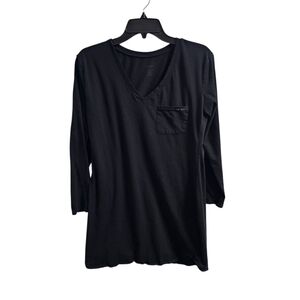 Calvin Klein Black Sleepwear Top Gown Shirt Women's Small
